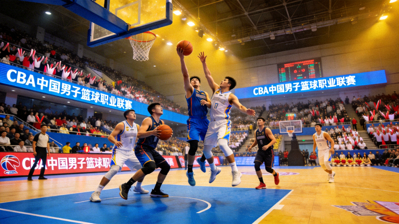 CBA中国男子篮球职业联赛比赛现场